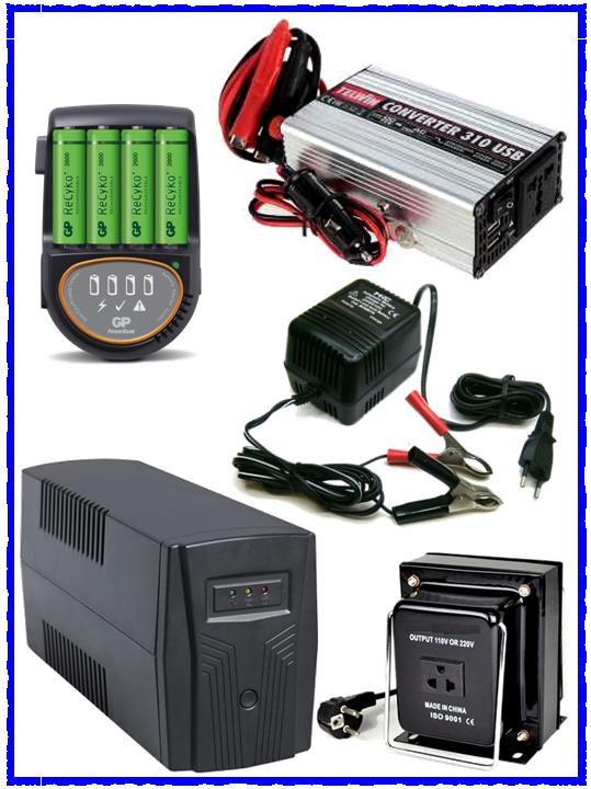 Caricabatterie, Inverters, UPS, autotrasformatori