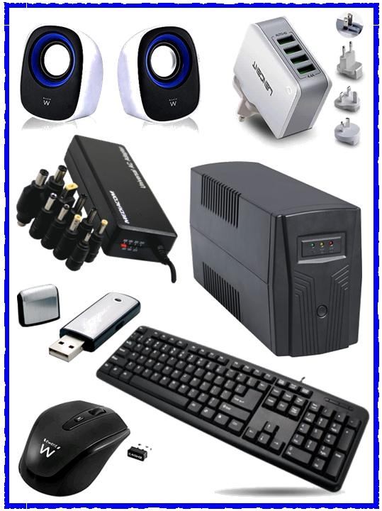 Alimentatori USB - Caricabatterie notebook - UPS - Gruppi continuità - mouse - tastiere