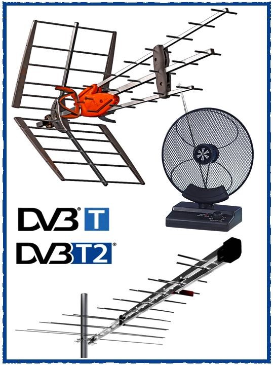 Antenne digitale terrestre DT2 Decoder DT2