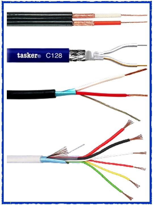Cavi schermati multipolari, microfonici, A/V, antifurto