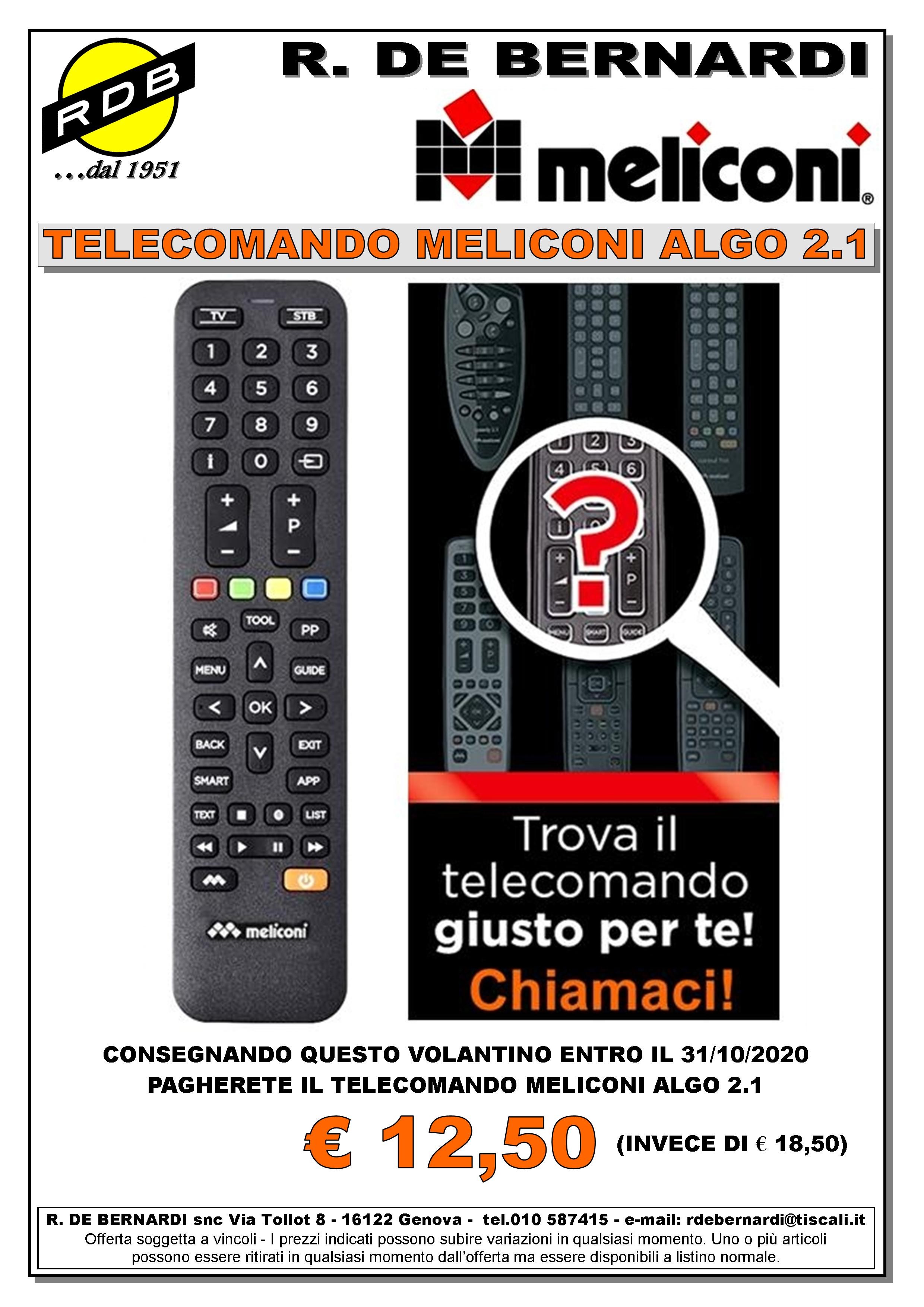 Offerte Telecomandi Meliconi